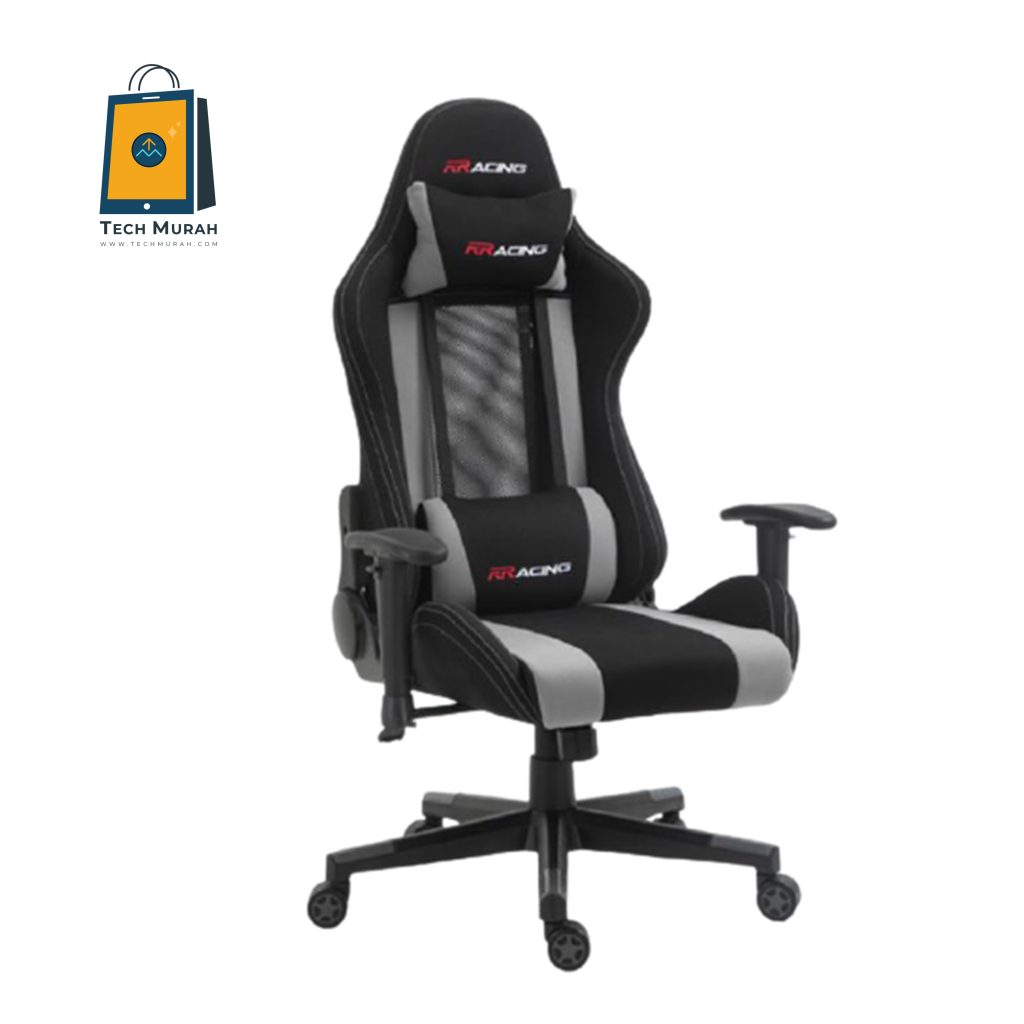 NEW RRacing SAGA Series Black Grey ( Fabric ) Best & Affordable Gaming